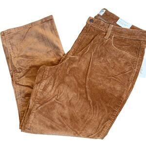 Universal Thread Women's Brown High-Rise Corduroy Cropped Jeans - Size 16 - NWT